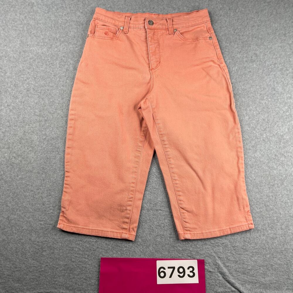 Gloria Vanderbilt Denim Crop Jeans Casual Coral Classic Womens Size 6